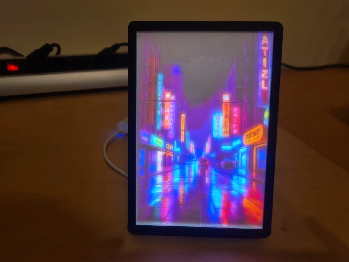 Asian Street Lithophane ( CMYK Kit), photo 2 of 4 - Asian Street Lithophane ( CMYK Kit) Home Decor Items