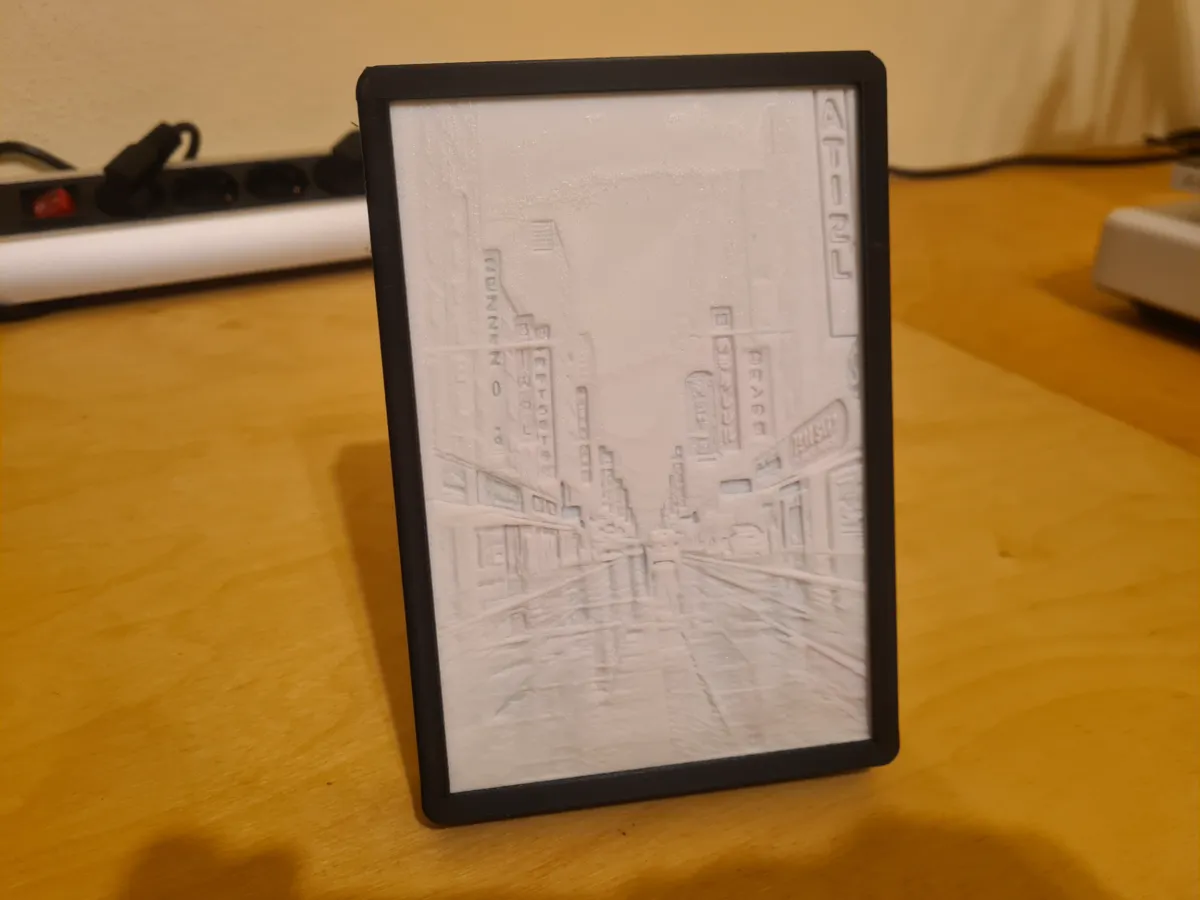 Asian Street Lithophane ( CMYK Kit), photo 3 of 4 - Asian Street Lithophane ( CMYK Kit) Home Decor Items
