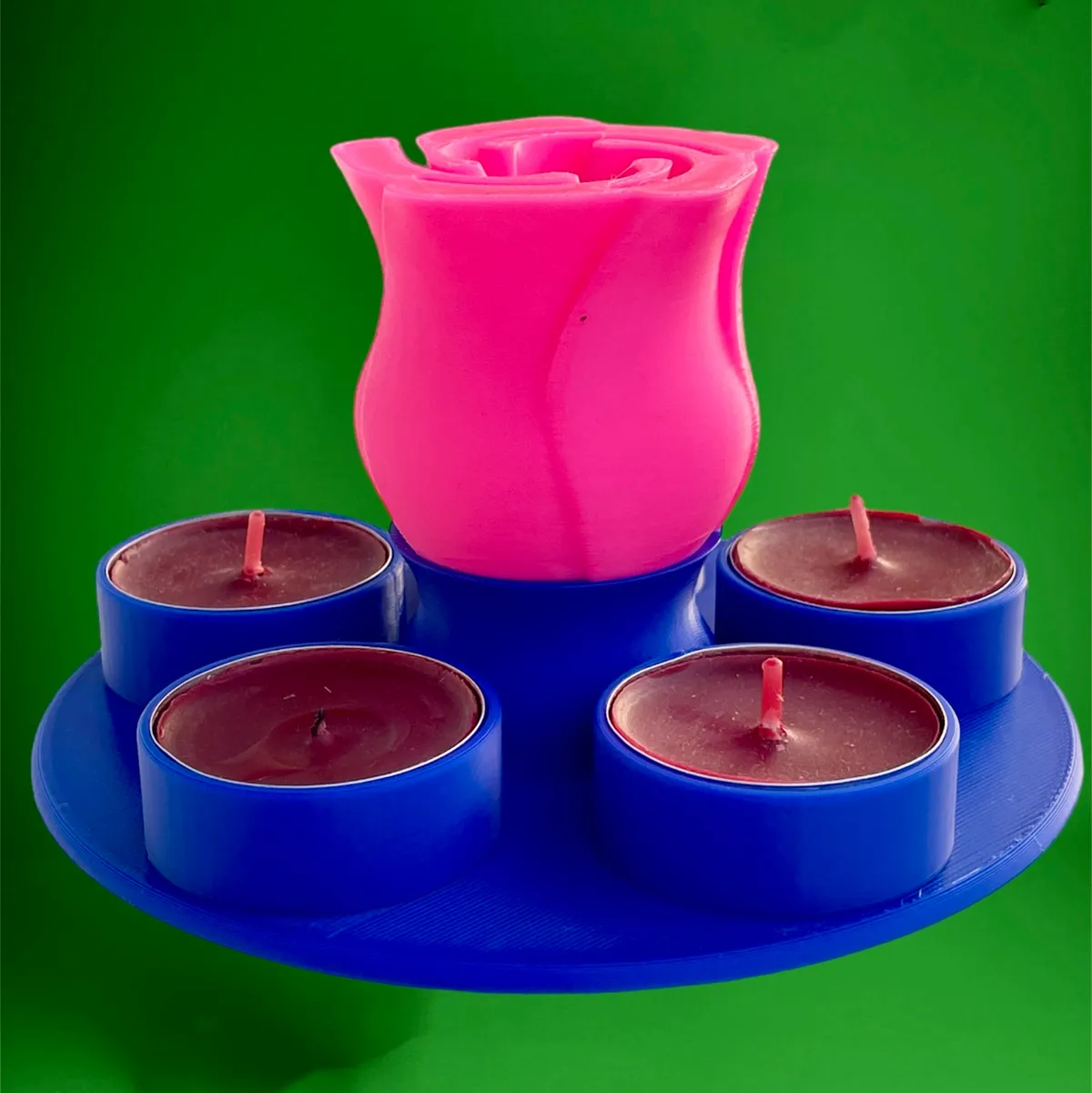 Candle holder rose, photo 2 of 3 - Candle holder rose Household