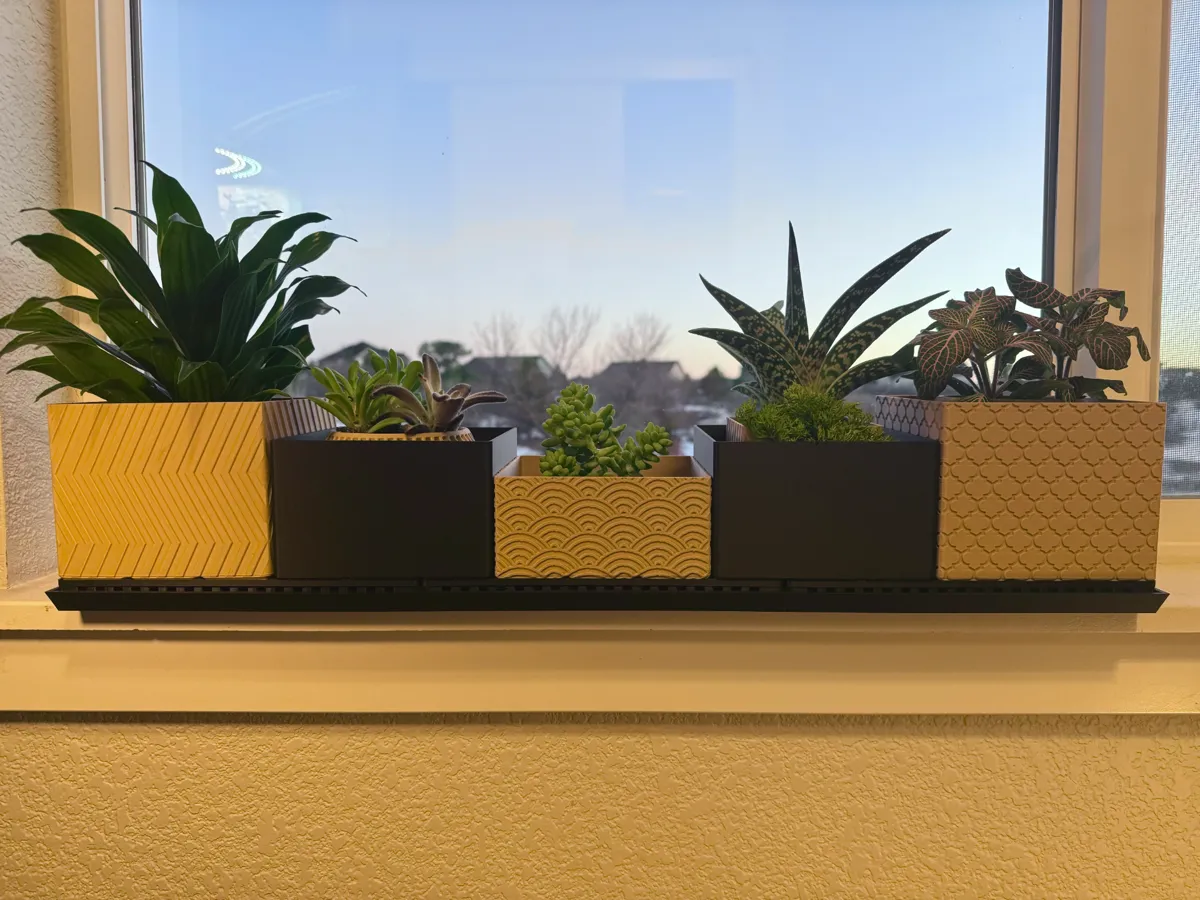 Gridfinity Window Sill Modular Planter