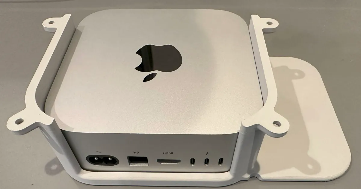 Under-desk Mount w/Shelf for M4 Mac mini, photo 3 of 4 - Under-desk Mount w/Shelf for M4 Mac mini Storage & Organisation