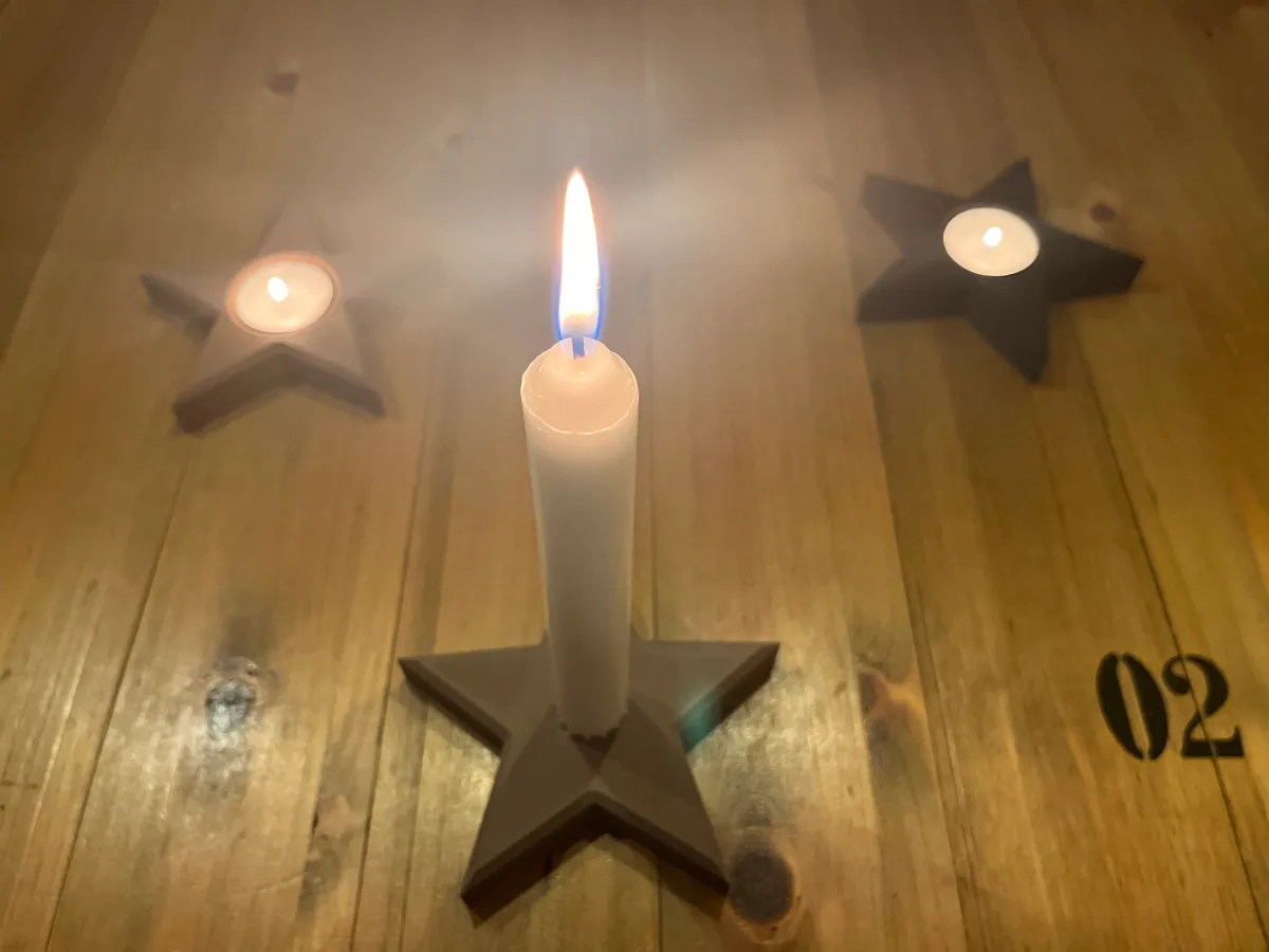 Star - candle holder
