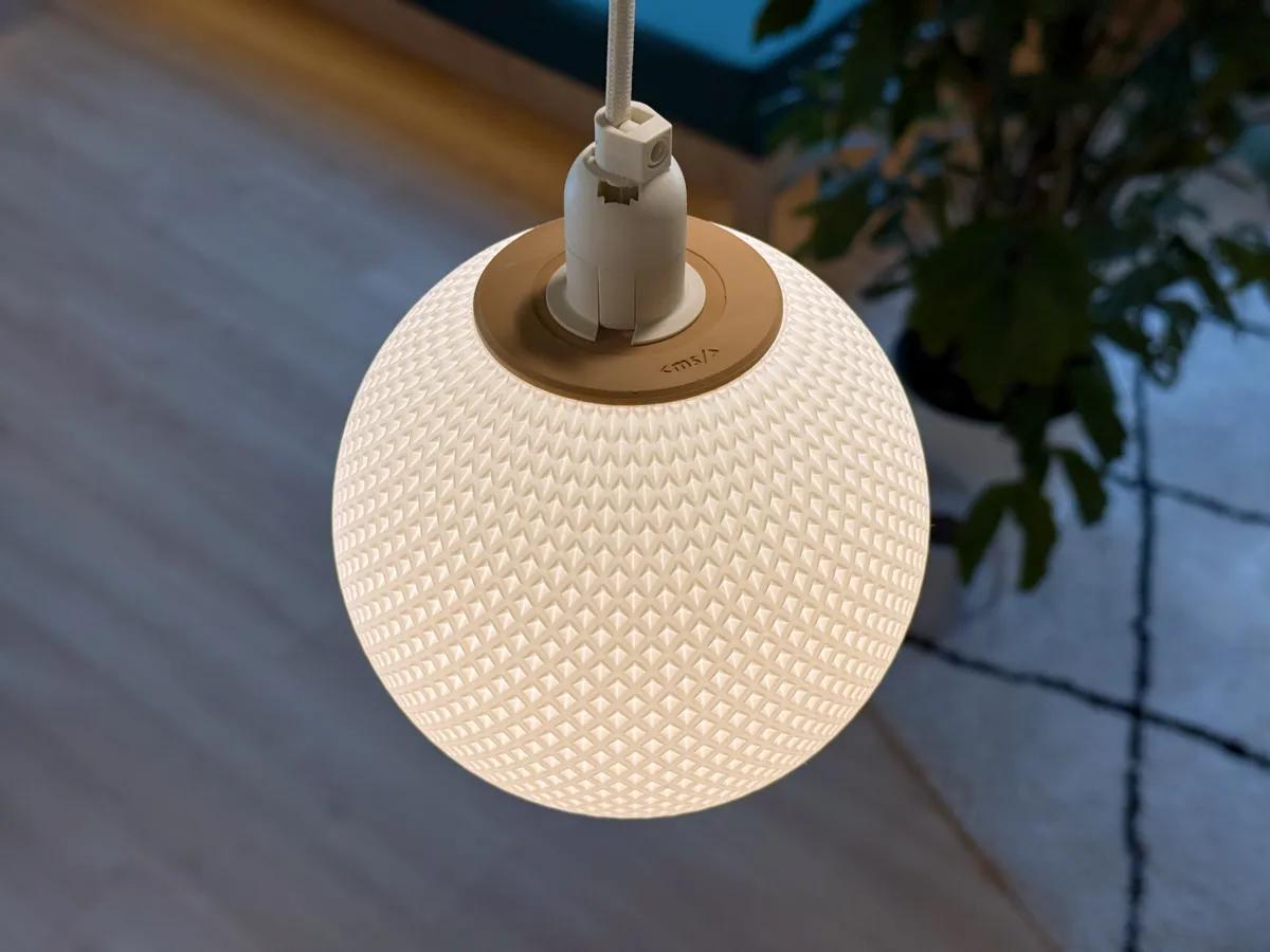 Pendant Lamp Shade | 15cm Sphere, Checkerboard, photo 2 of 4 - Pendant Lamp Shade | 15cm Sphere, Checkerboard Household