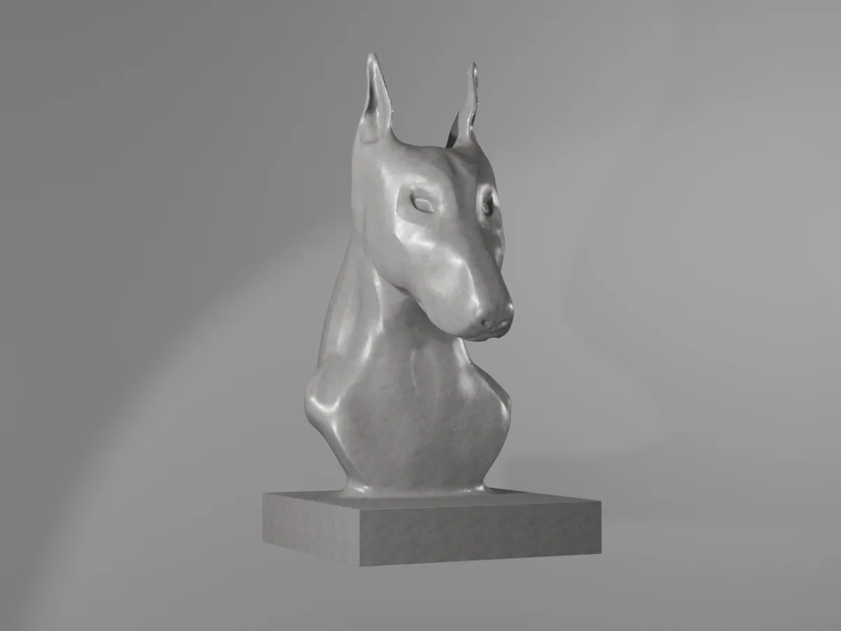 Doberman Bust - Sculptures, in stock in India