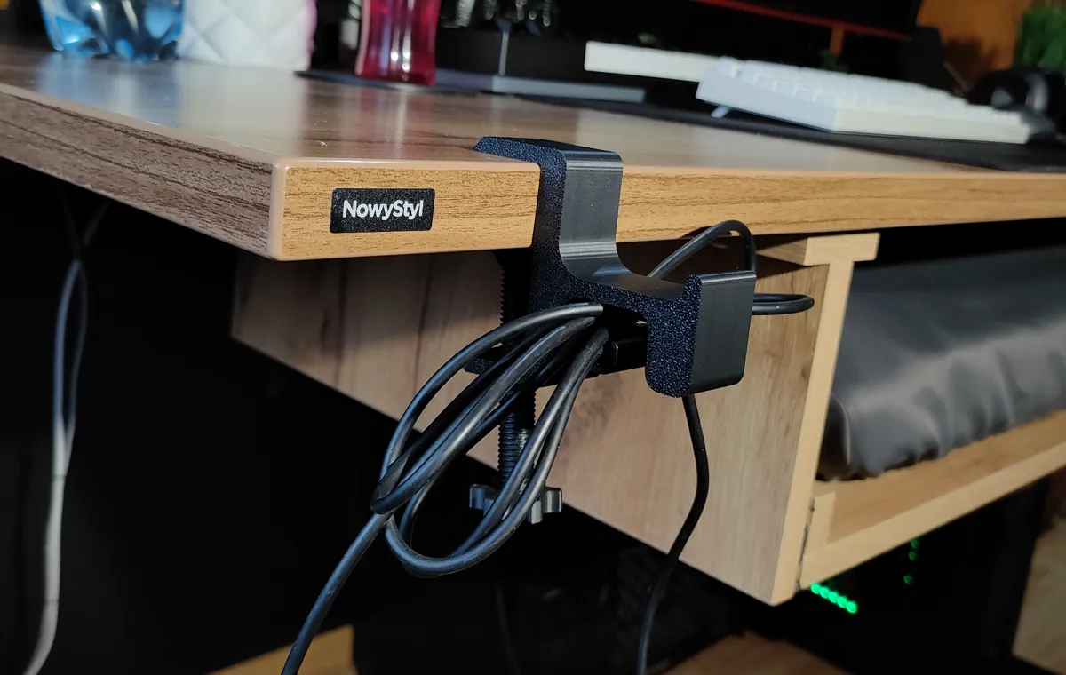 Headphone holder with cable management, photo 3 of 4 - Headphone holder with cable management Household