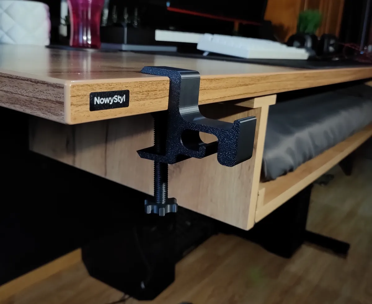Headphone holder with cable management, photo 4 of 4 - Headphone holder with cable management Household