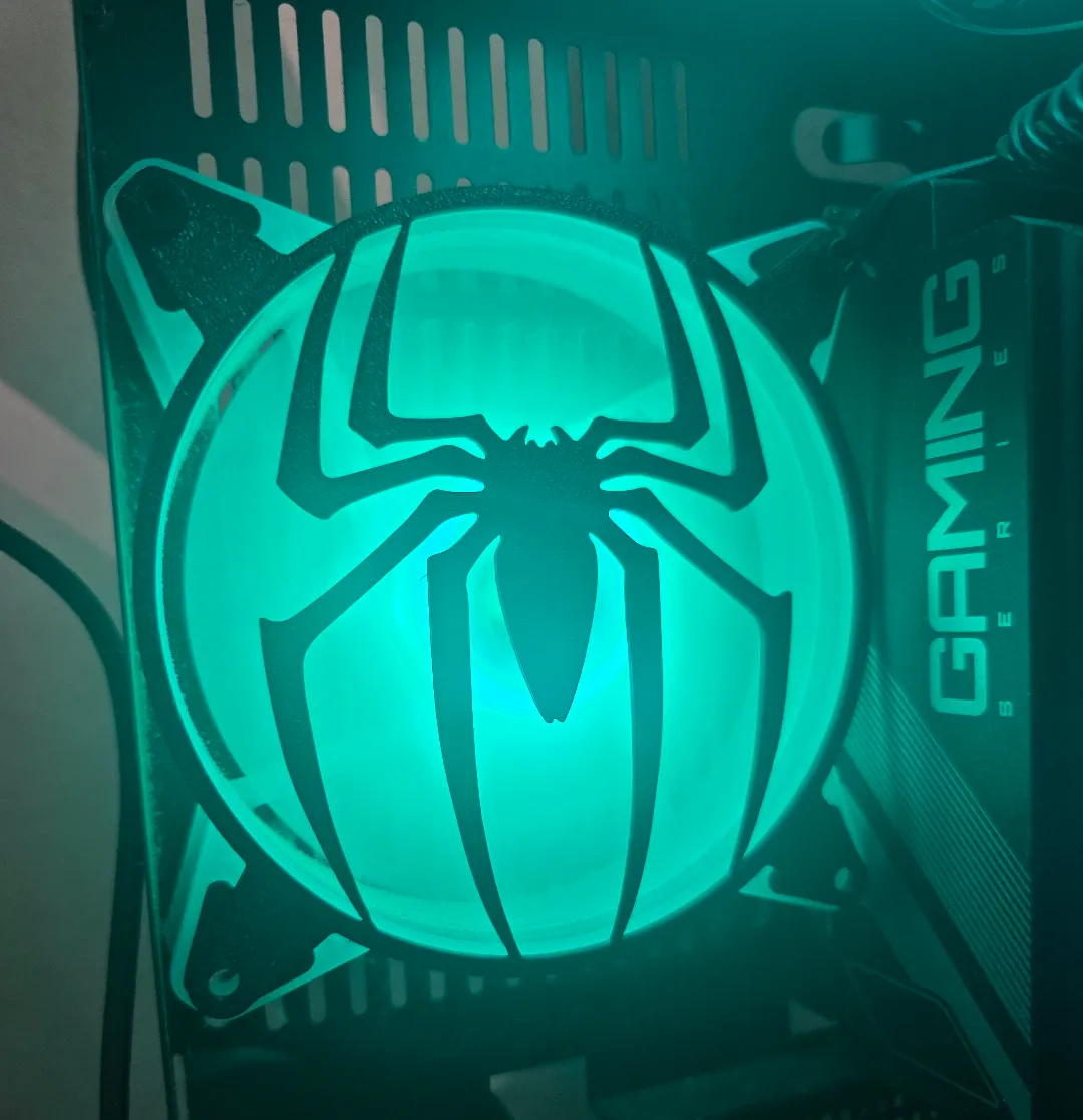 SpiderMan Fan Cover 120mm - 2D Art, in stock in India