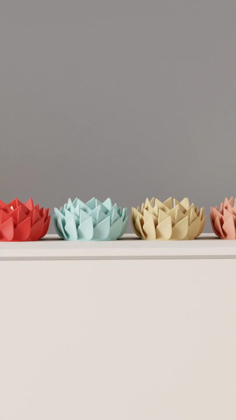 Tealight Holder. elegant Floral LED Candle Holder, photo 4 of 4 - Tealight Holder. elegant Floral LED Candle Holder Home Decor Items