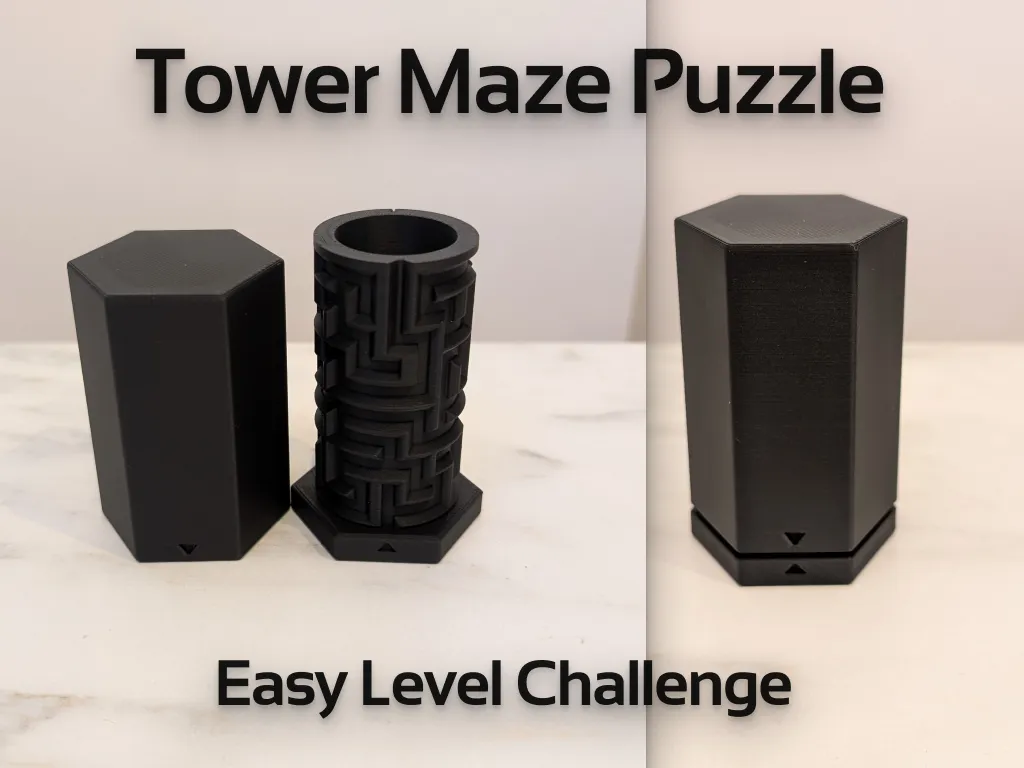 Tower Maze Puzzle - Gift box - Easy Level