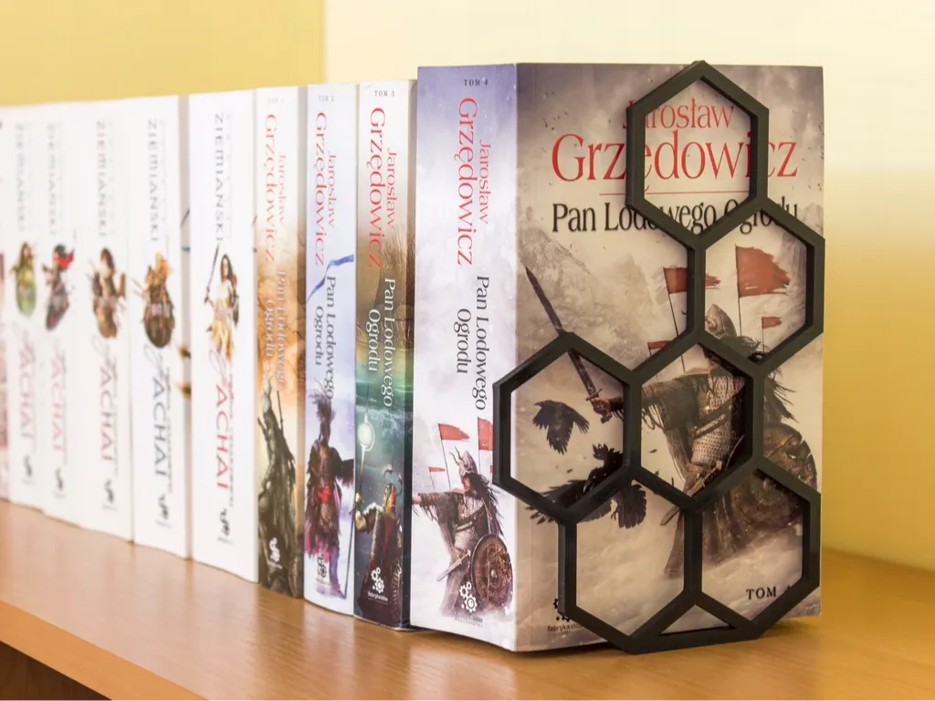 Hex Bookend - Geometric Book Holder