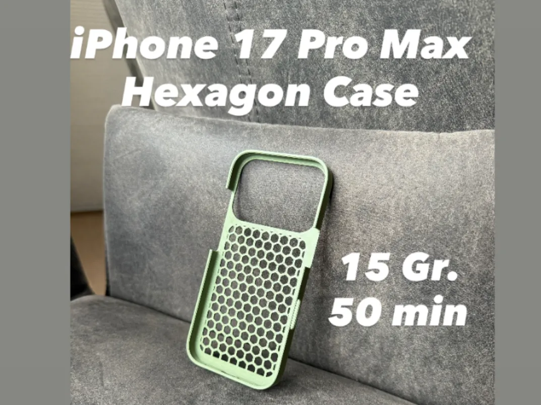 iPhone 17 Pro Max Hexagon Case with Camera Bump