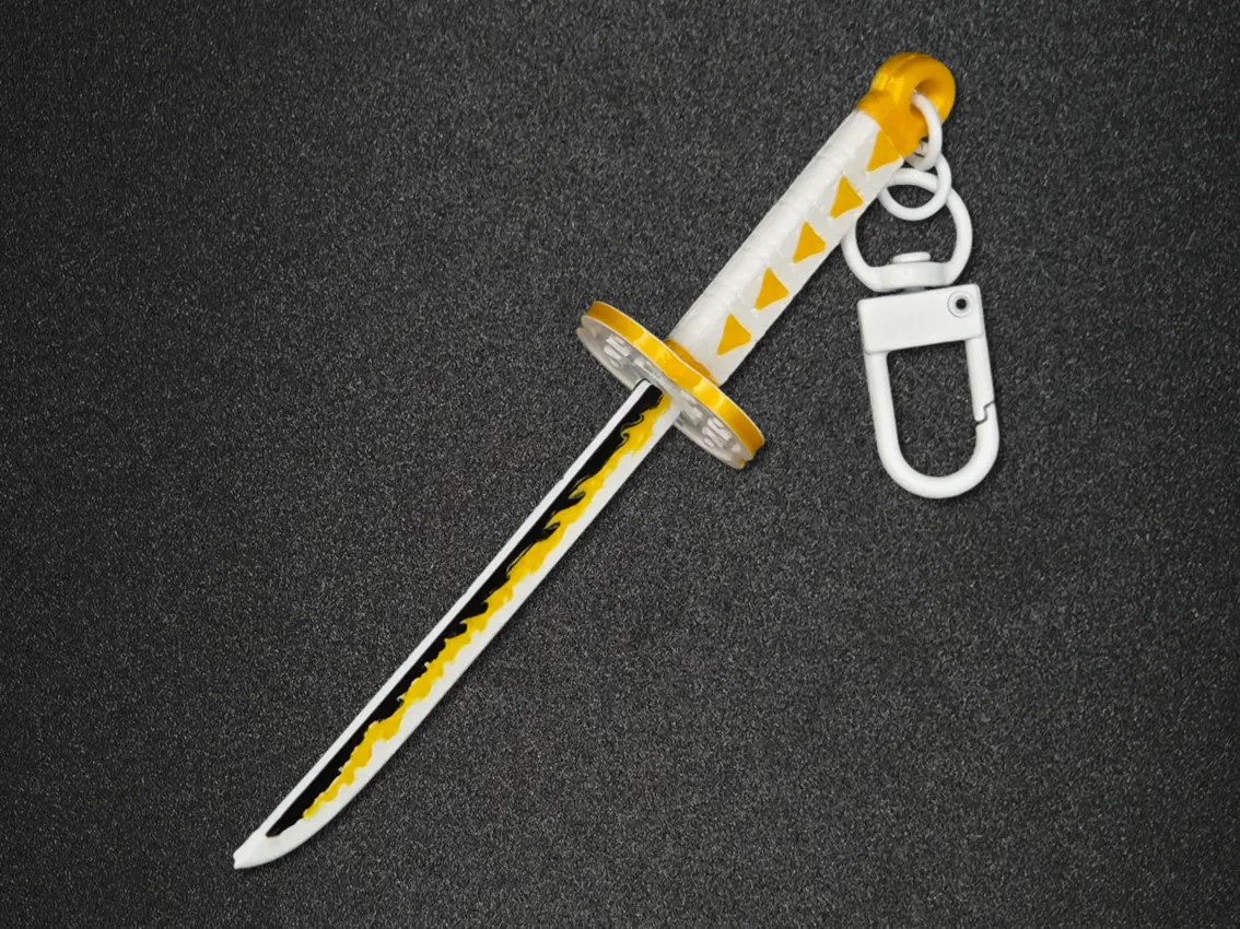 Demon Slayer Zenitsu Agatsuma Blade Keyring