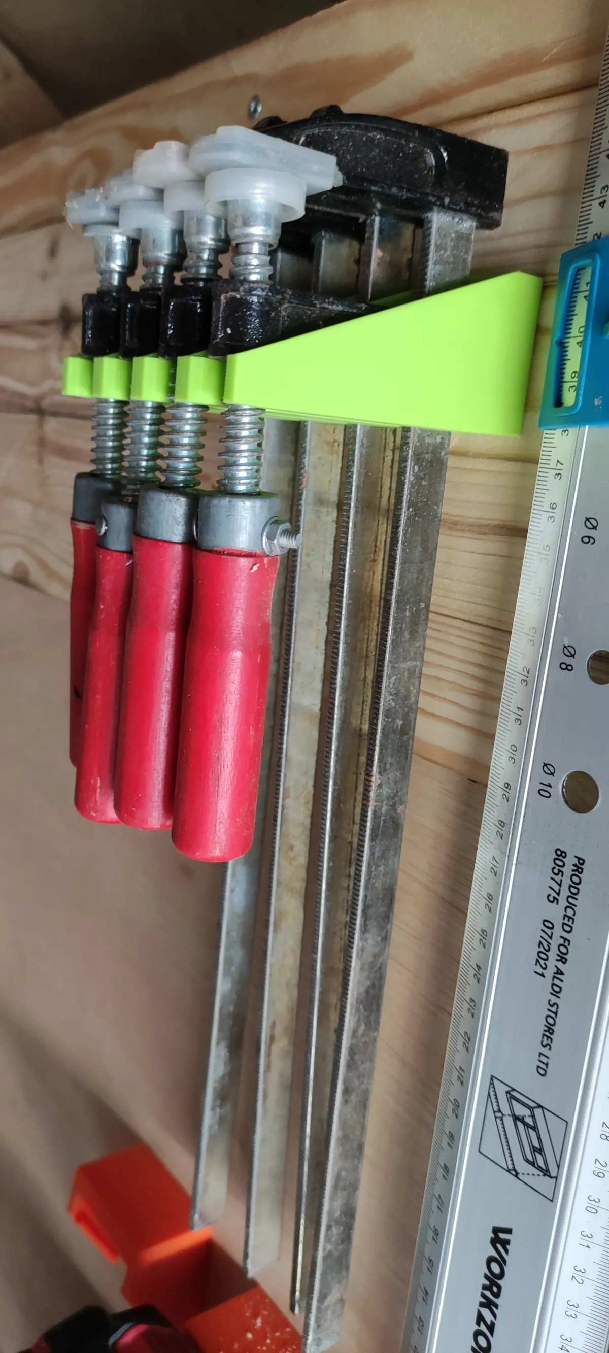 F clamp wall holder, photo 3 of 4 - F clamp wall holder Tools & Workshop