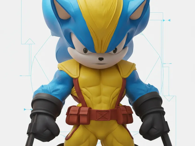 Sonic x Wolverine - Multicolor