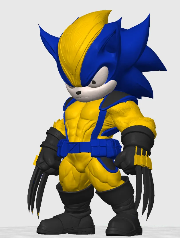 Sonic x Wolverine - Multicolor, photo 4 of 4 - Sonic x Wolverine - Multicolor Figurines & Collectibles