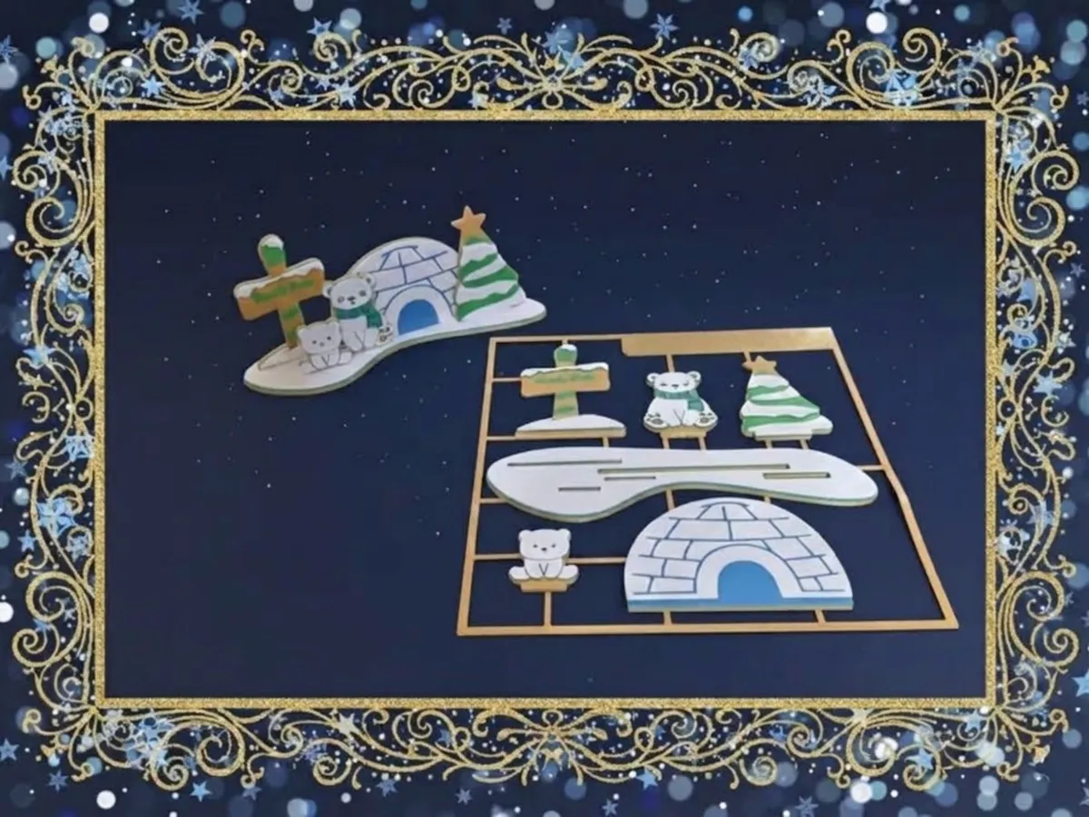 kit card christmas north pole