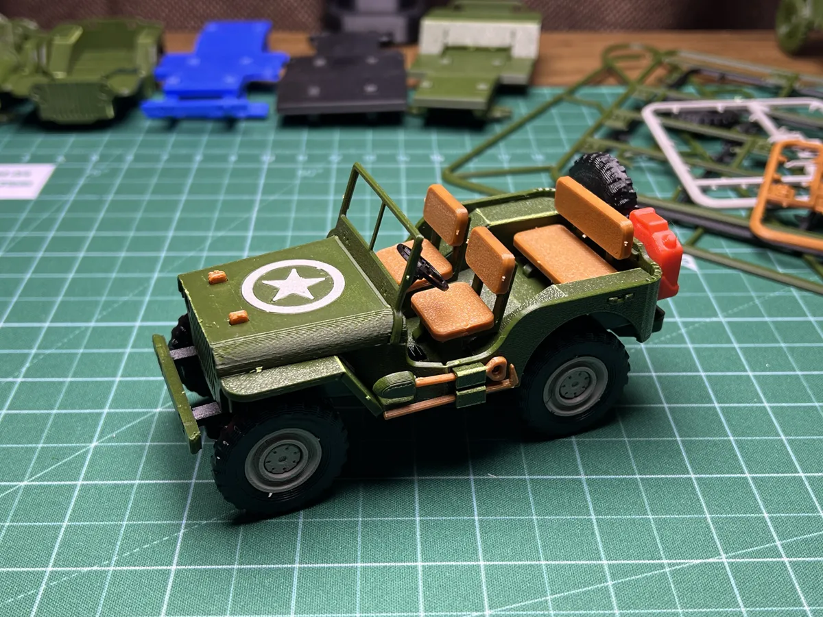 JEEP Assembly Kit-Card , No Glue, Flat Pack, photo 4 of 4 - JEEP Assembly Kit-Card , No Glue, Flat Pack Models, RC & Drones