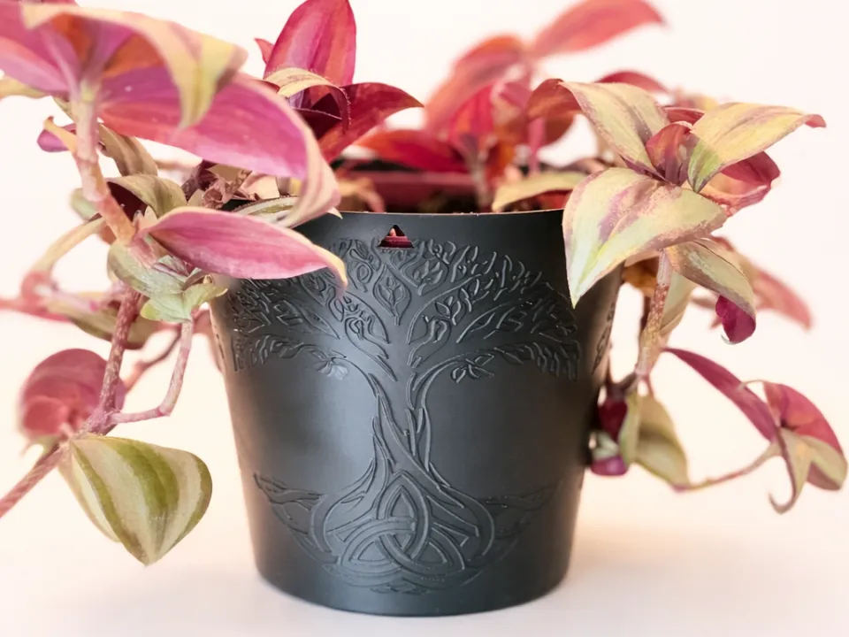 Nordic Tree of Life Hanging Planter (with hooks)