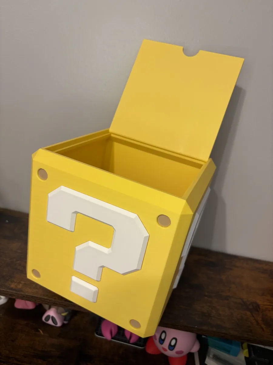 Question Mark Block Box / Popcorn Bucket, photo 4 of 4 - Question Mark Block Box / Popcorn Bucket Props & Cosplays