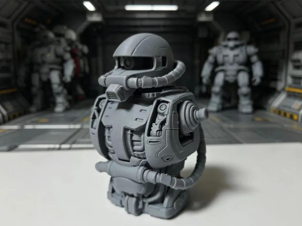 Zaku II Exposed Skeleton Bust