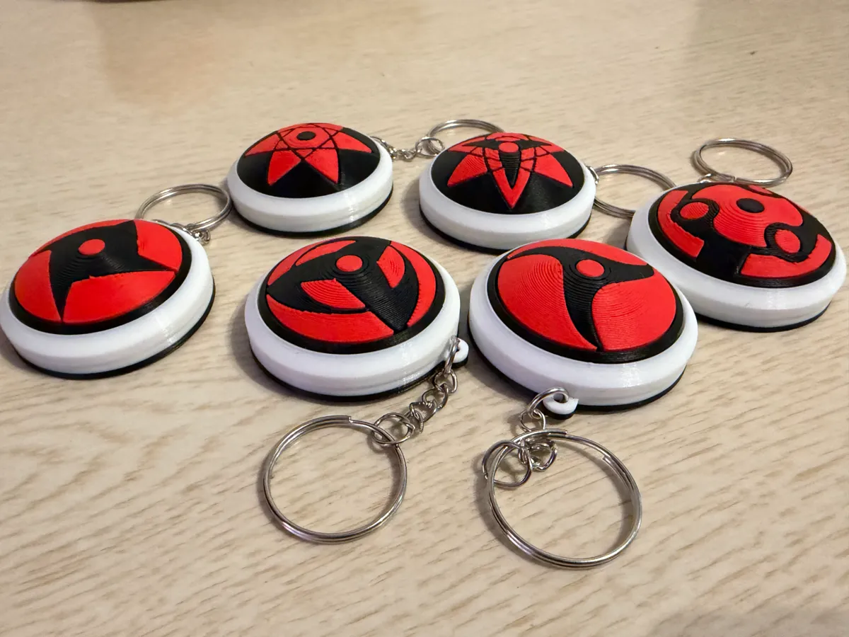 Mangekyo Sharingan Keychains - Multipart