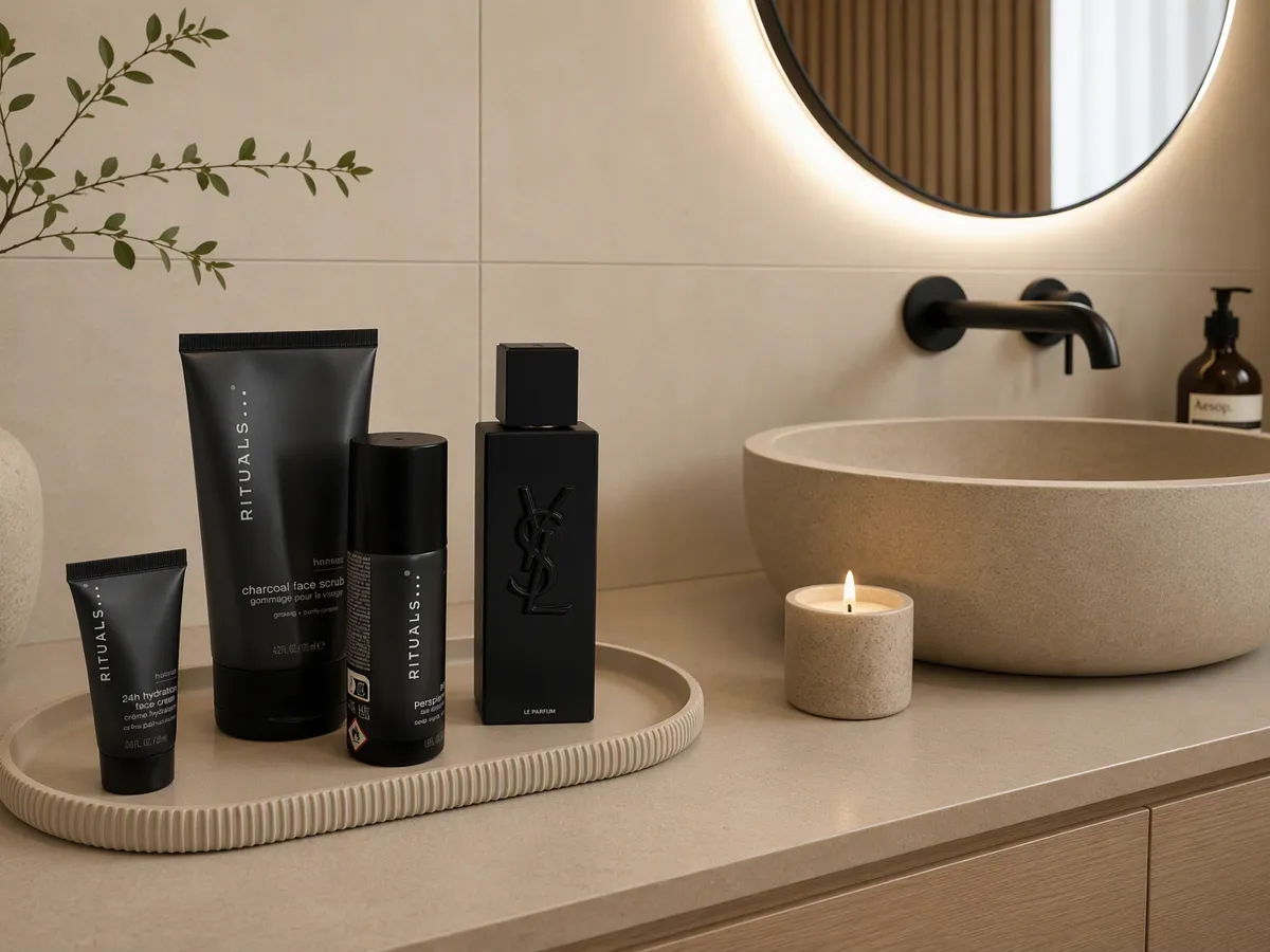 Japandi Oval Tray Bathroom Organizer & Vanity Tray