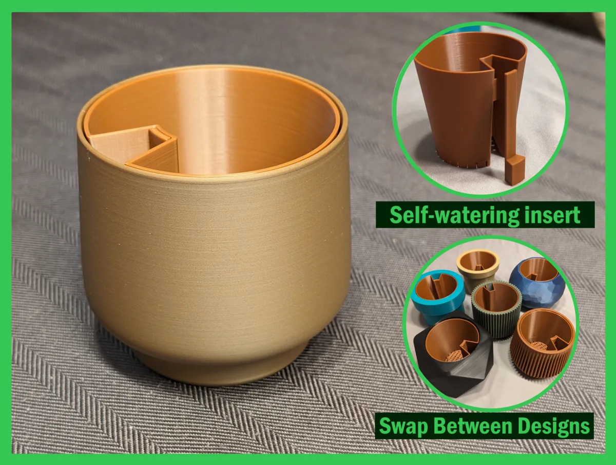 MIRA Planter Bin Self-Watering 3"-7.5" 75-150mm, photo 2 of 2 - Self-watering Planters, plant pot