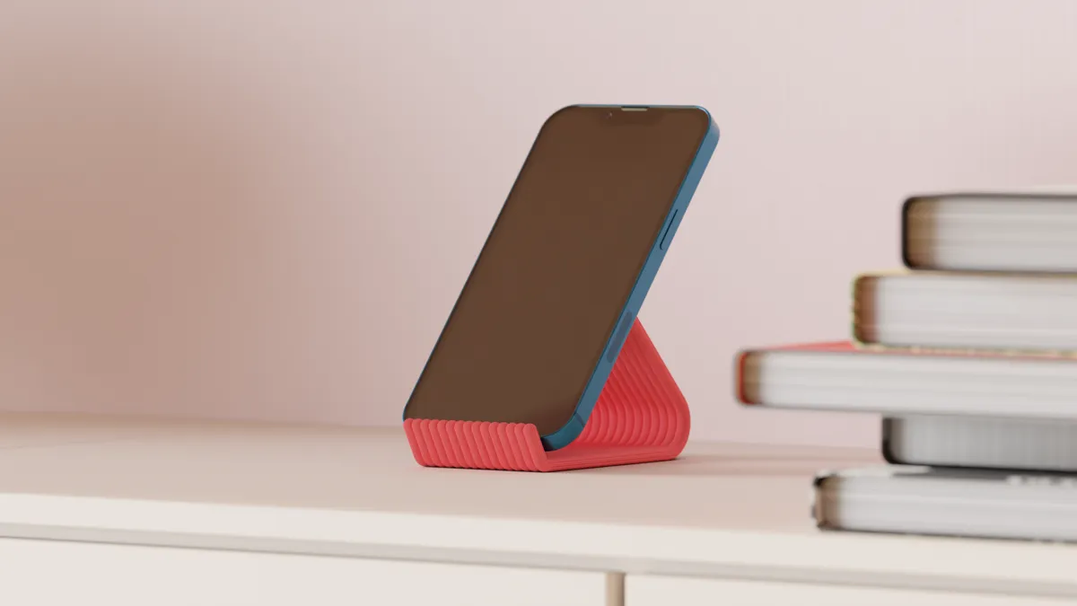 Minimalist Layered Design Phone Stand, photo 3 of 4 - Minimalist Layered Design Phone Stand Mobile & Device Accessories