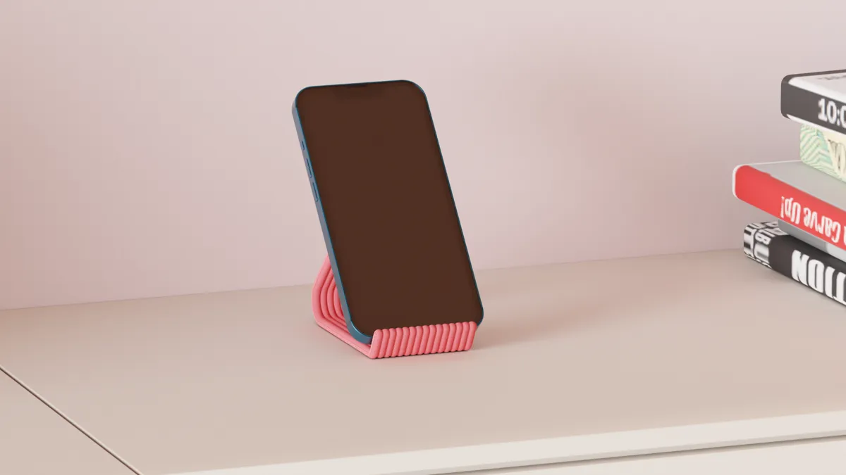 Minimalist Layered Design Phone Stand, photo 4 of 4 - Minimalist Layered Design Phone Stand Mobile & Device Accessories