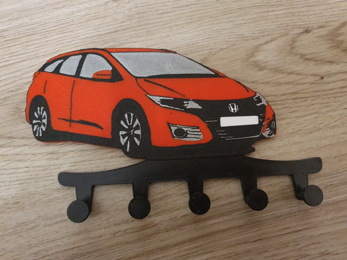 Honda Civic key hanger, photo 2 of 2 - Honda Civic key hanger Hobby & DIY