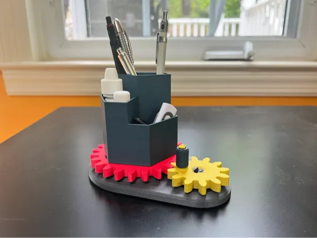 Mechanical Pen Cup & Desk Toy - Decor, in stock in India