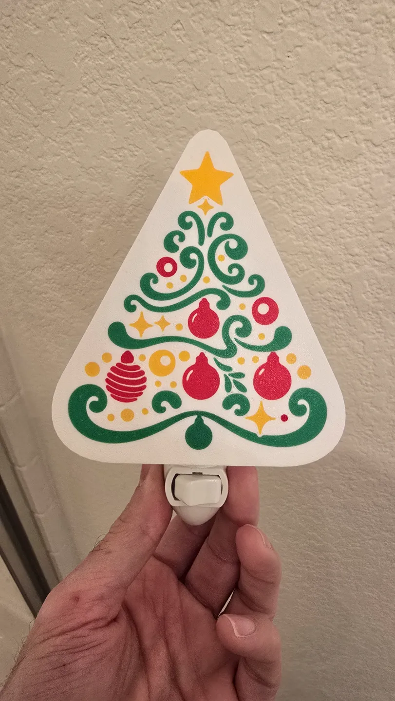 Retro Christmas Tree Night Light Holiday Vintage, photo 4 of 4 - Retro Christmas Tree Night Light Holiday Vintage Lamps & Lighting