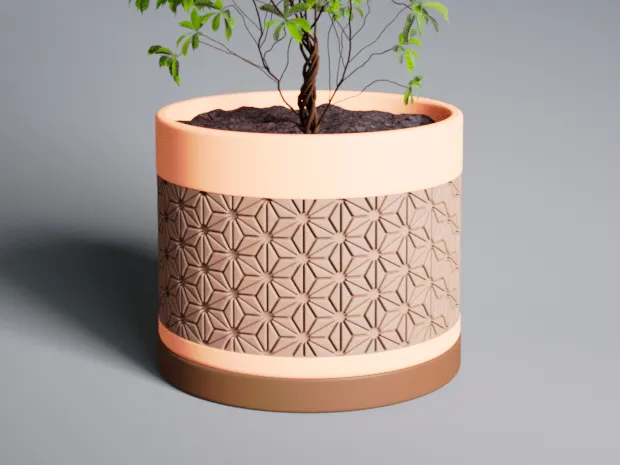 Asanoha Planter Pot