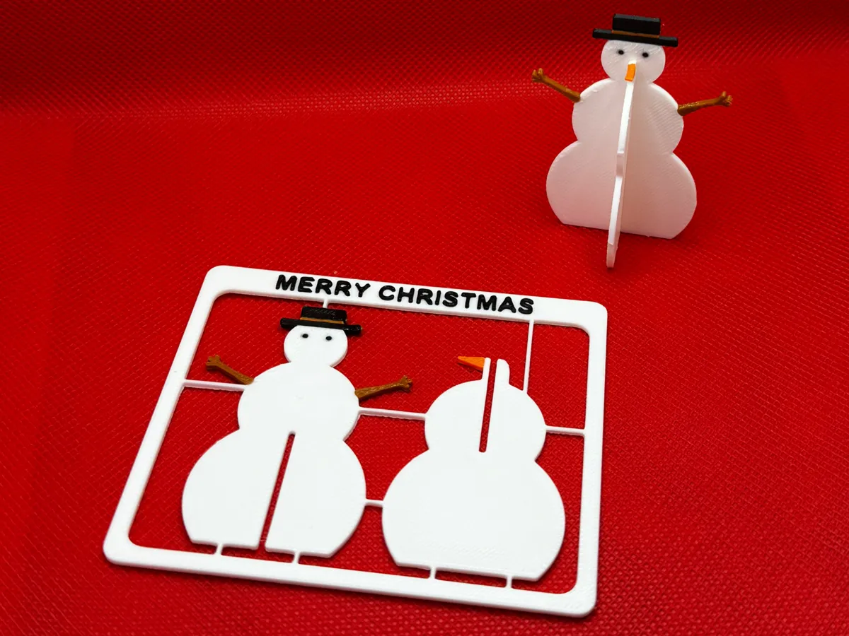 Christmas snowman kit card