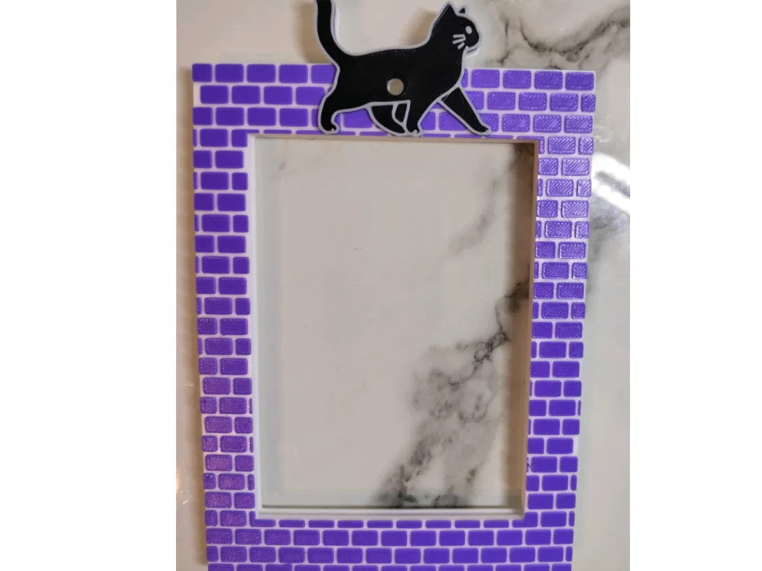 Photo frame with bricks, holding up to 8 photos - Character Photo Frames, in stock