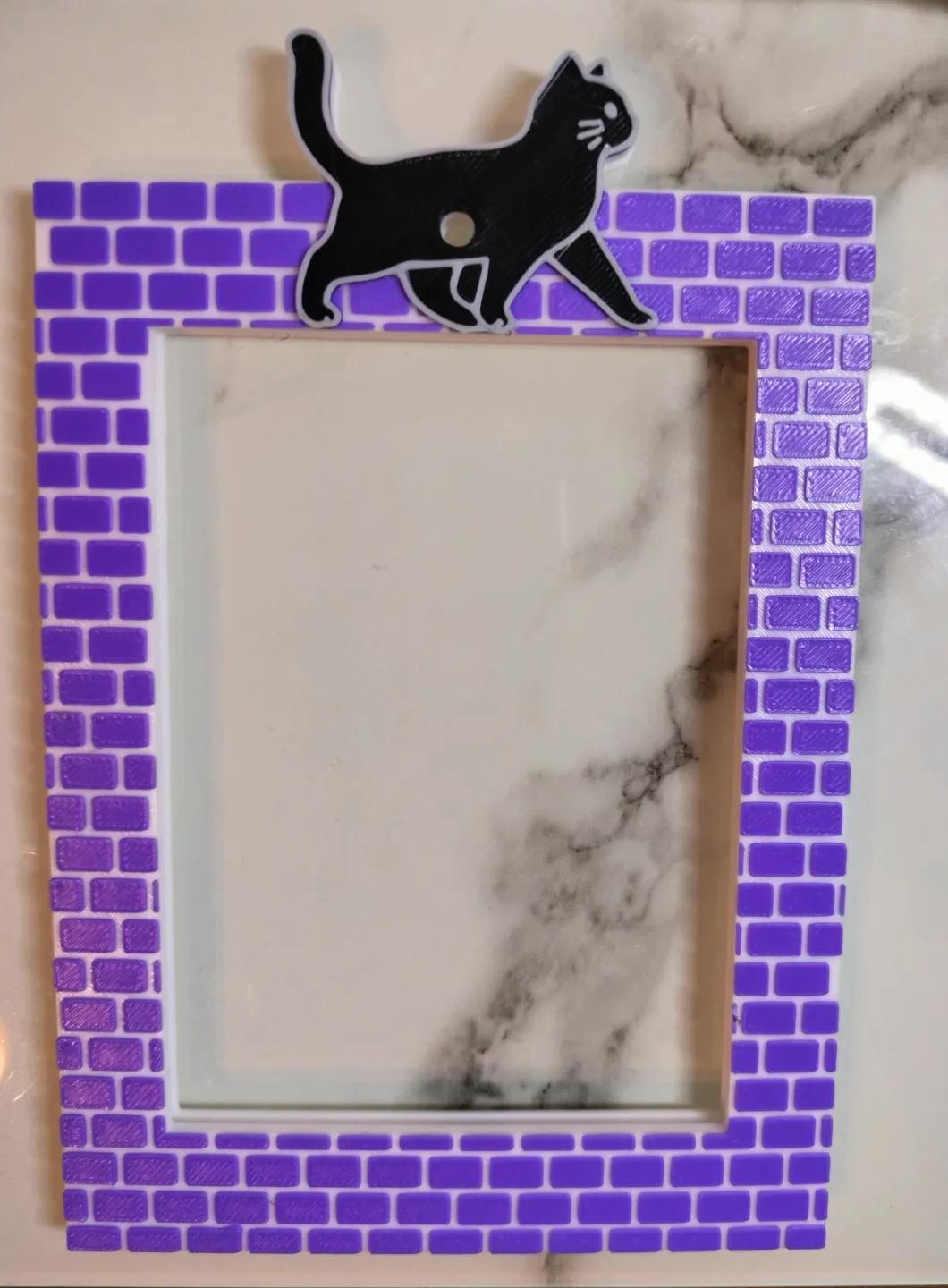 Photo frame with bricks, holding up to 8 photos, photo 2 of 2 - Photo frame with bricks, holding up to 8 photos Home Decor Items