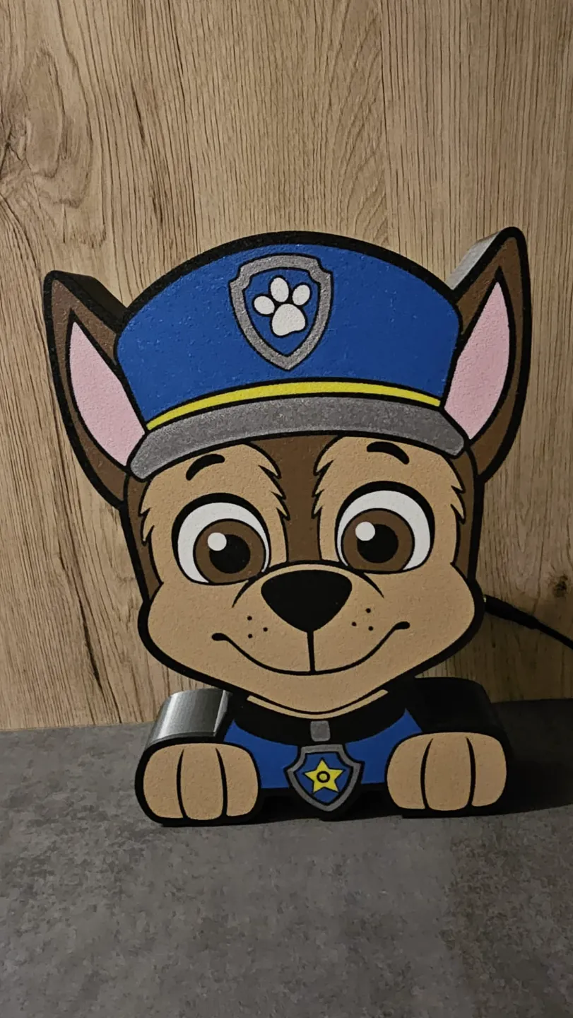 Paw Patrol Chase Lightbox, photo 2 of 2 - Paw Patrol Chase Lightbox Lamps & Lighting