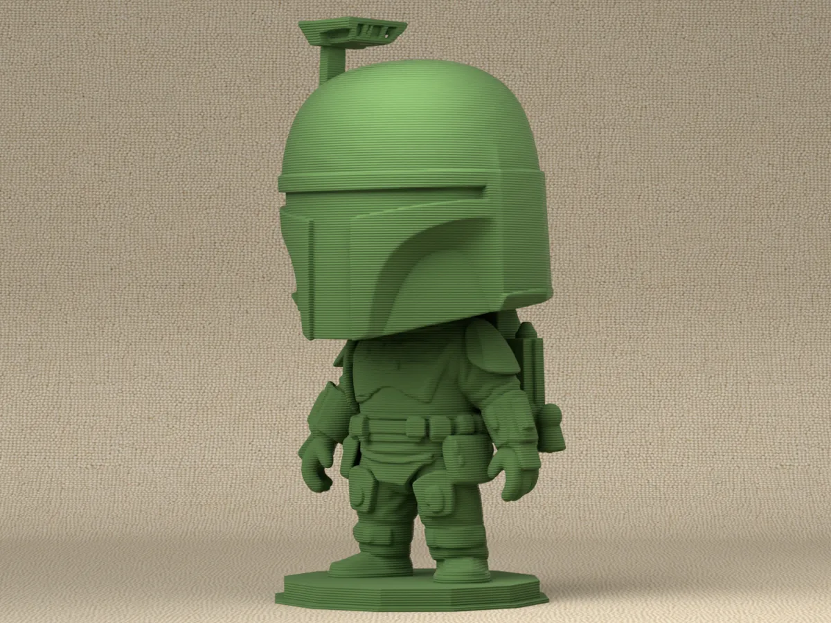 Boba Fett Inspired Chibi Figure