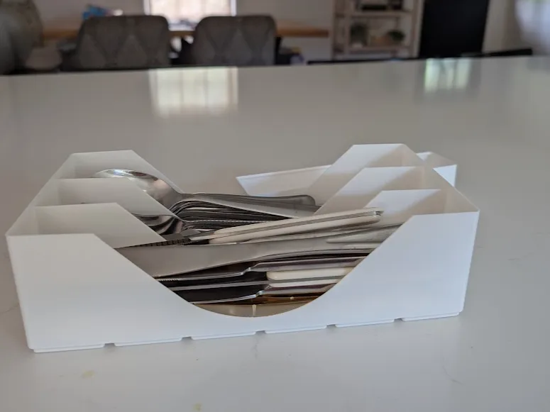 Gridfinity 3 Section Cutlery organizer 3x6x
