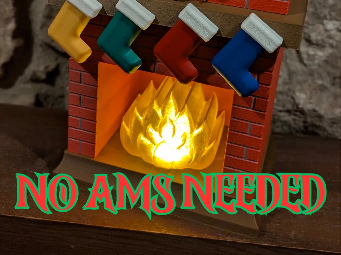Christmas Hearth Lamp/Night Light. needed