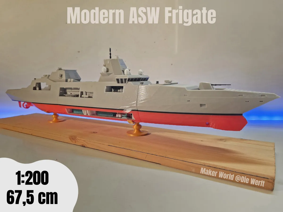 Modern ASW Frigate "Augsburg" 1:200 (Fictional), photo 3 of 4 - Modern ASW Frigate "Augsburg" 1:200 (Fictional) Models, RC & Drones