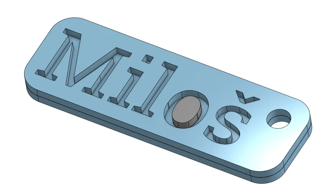 Simple name tag (with hole)