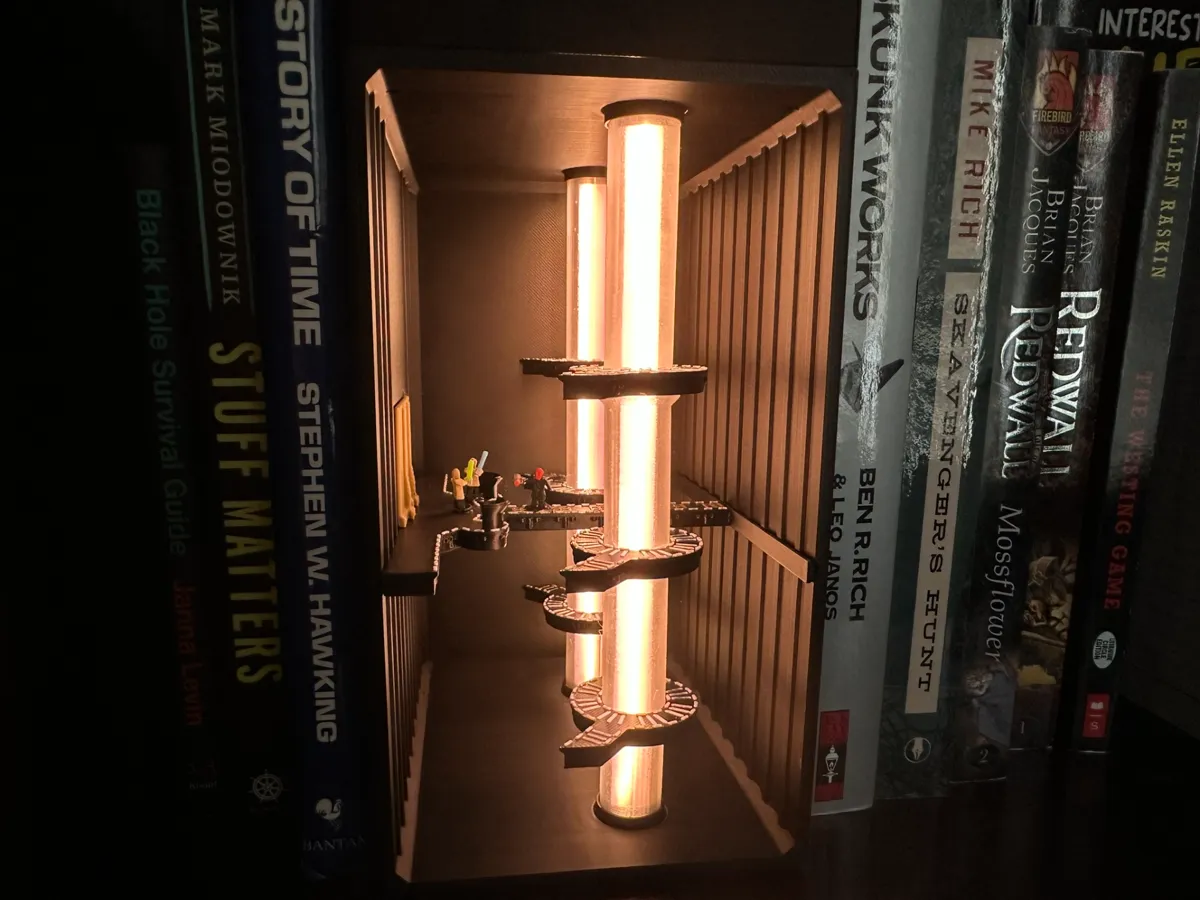 Theed Power Generator Book Nook (Darth Maul Scene)