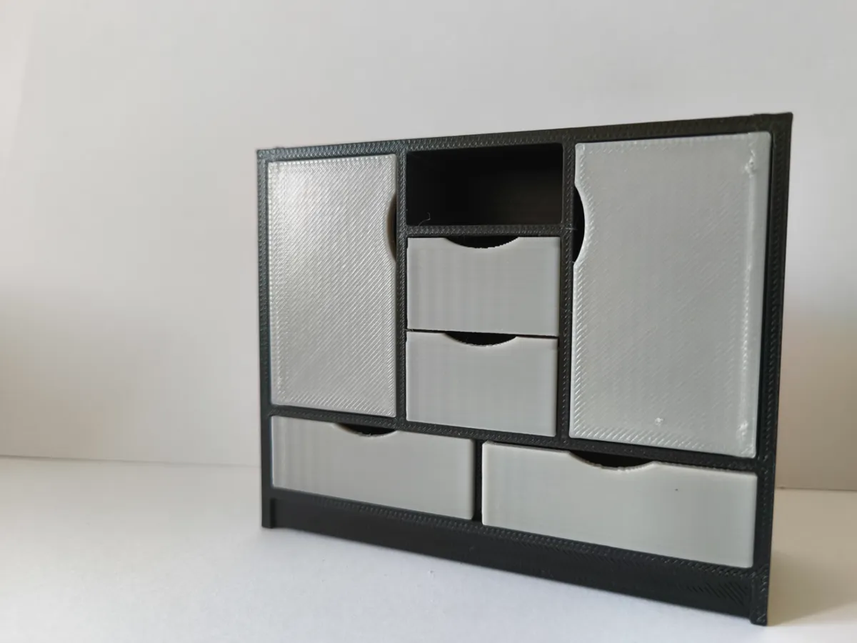 Miniature dollhouse dresser