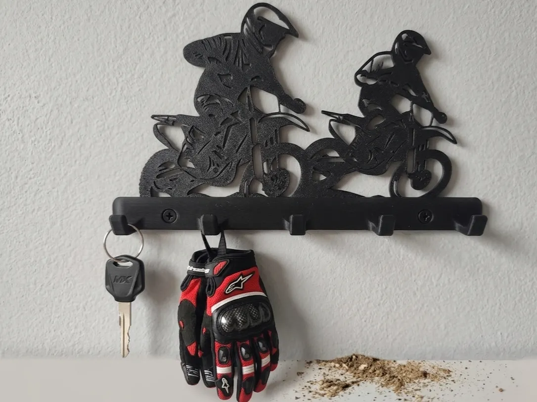 Motocross Schlüsselbrett / Aufhänger