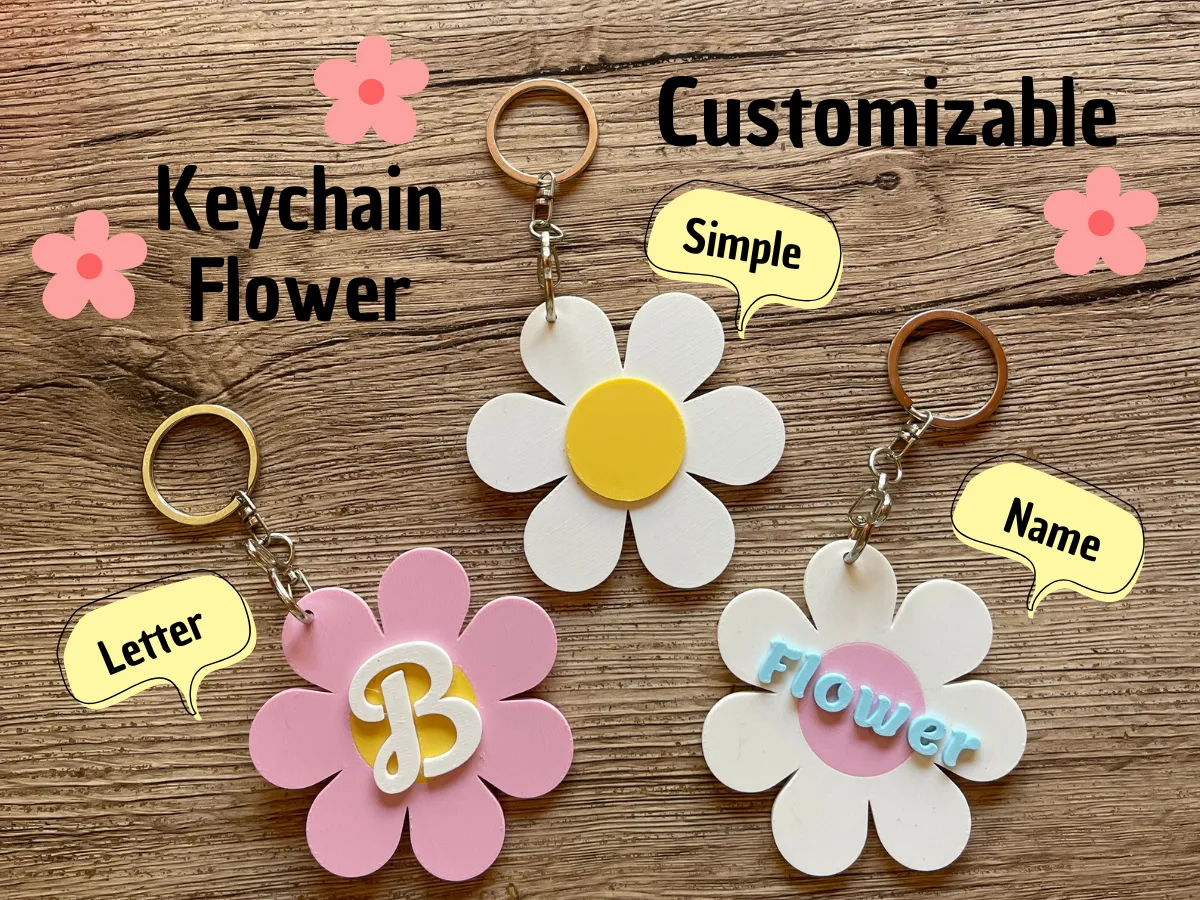 Flower Keychains full customizable