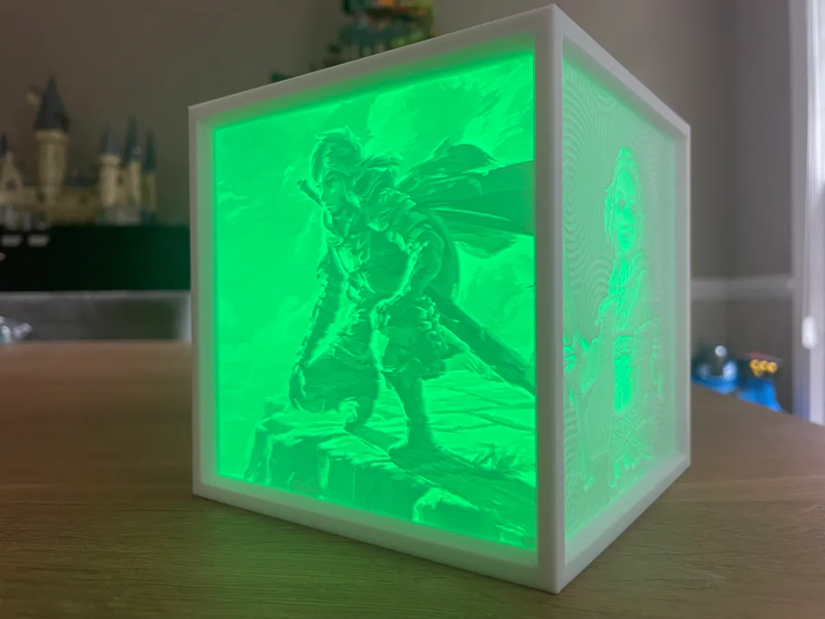 Zelda Tears Of The Kingdom Litho Light Box, map
