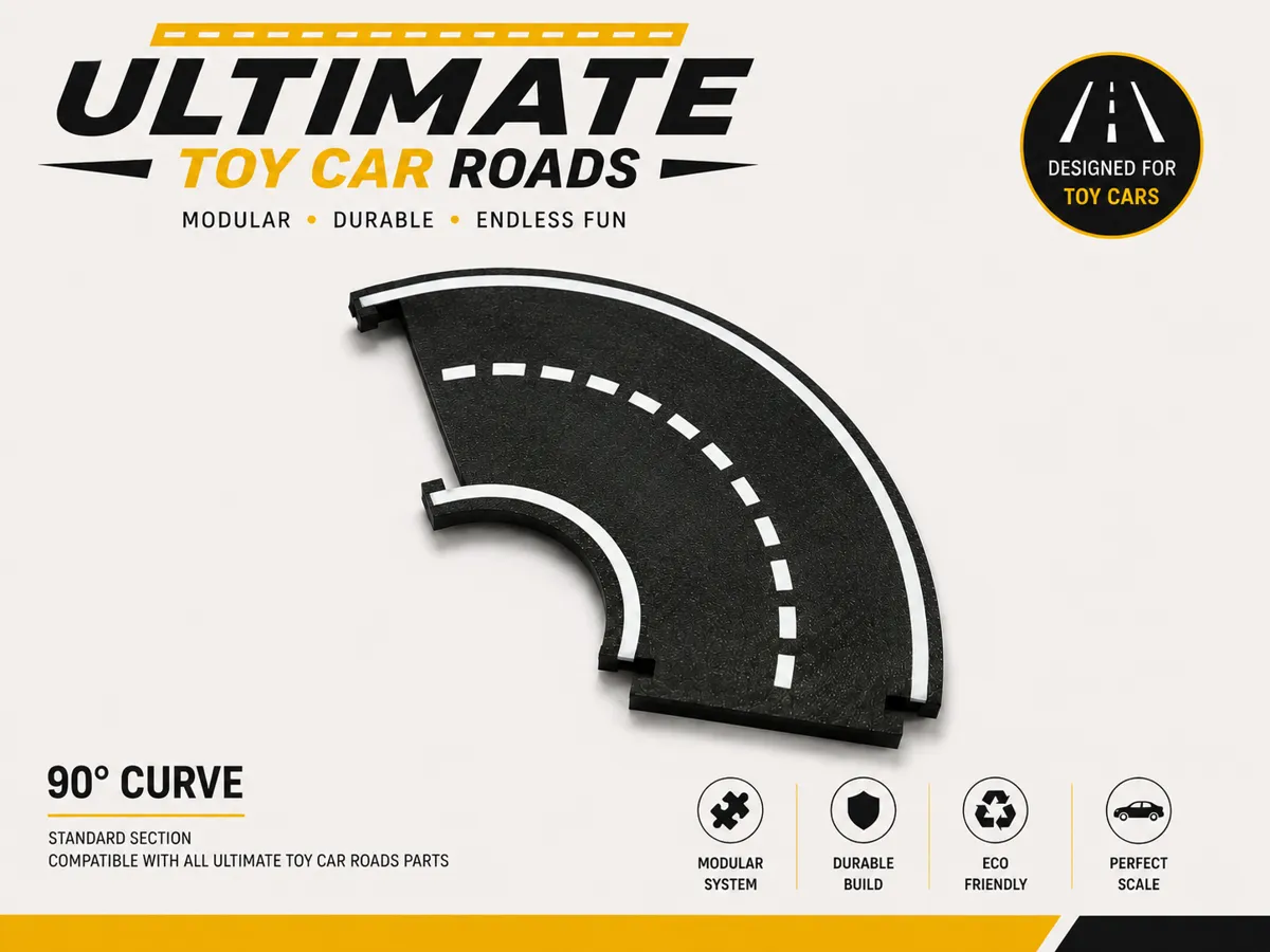 Ultimate Toy Car Roads - 90° curve - Construction Sets, in stock in India