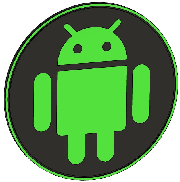 Android coaster, photo 2 of 2 - Android coaster Art