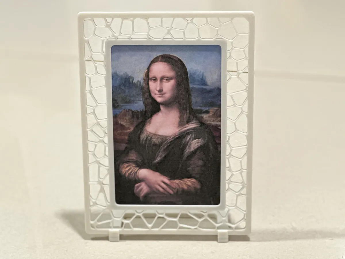 Parametric Photo Stand Frame - Customize Voronoi, photo 4 of 4 - Modern & Minimal Frames, customizable